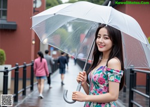 A naked asian woman standing in front of a window.