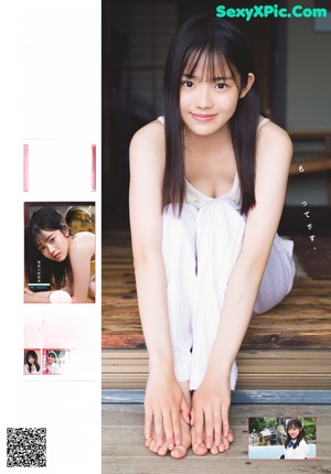 A magazine with a girl in a school uniform on the cover.